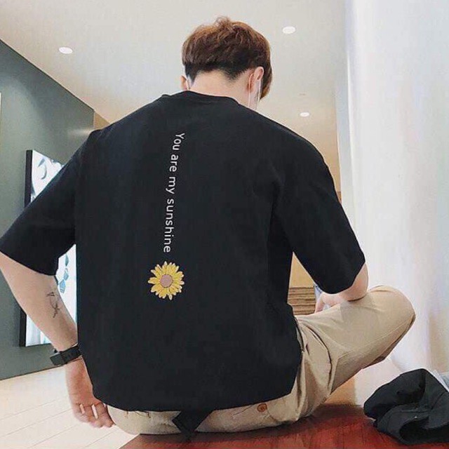 [ Có Ảnh Thật ] Áo thun unisex tay lỡ form rộng - you are my sunshine
